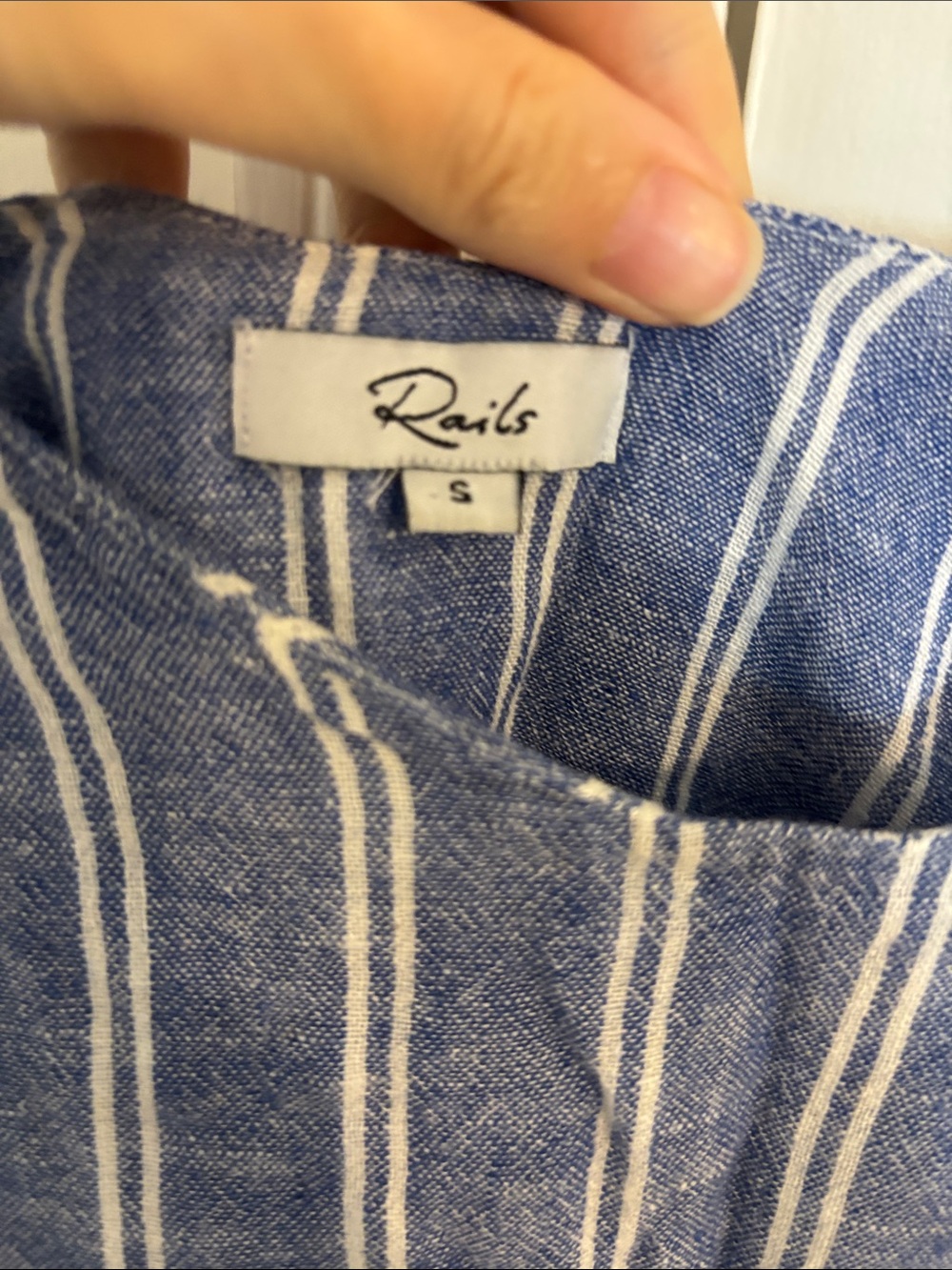 Rails Blue and White Striped Summer Dress - Picture 2 of 4